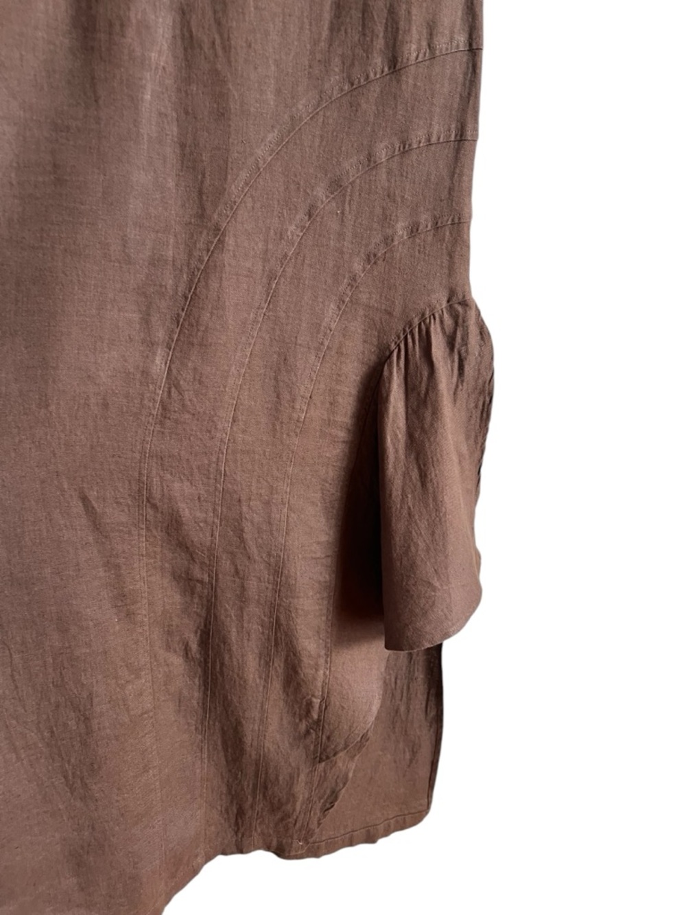 La Et Dieu Crea Femme vintage linen sleeveless midi dress excellent condition - Picture 3 of 13